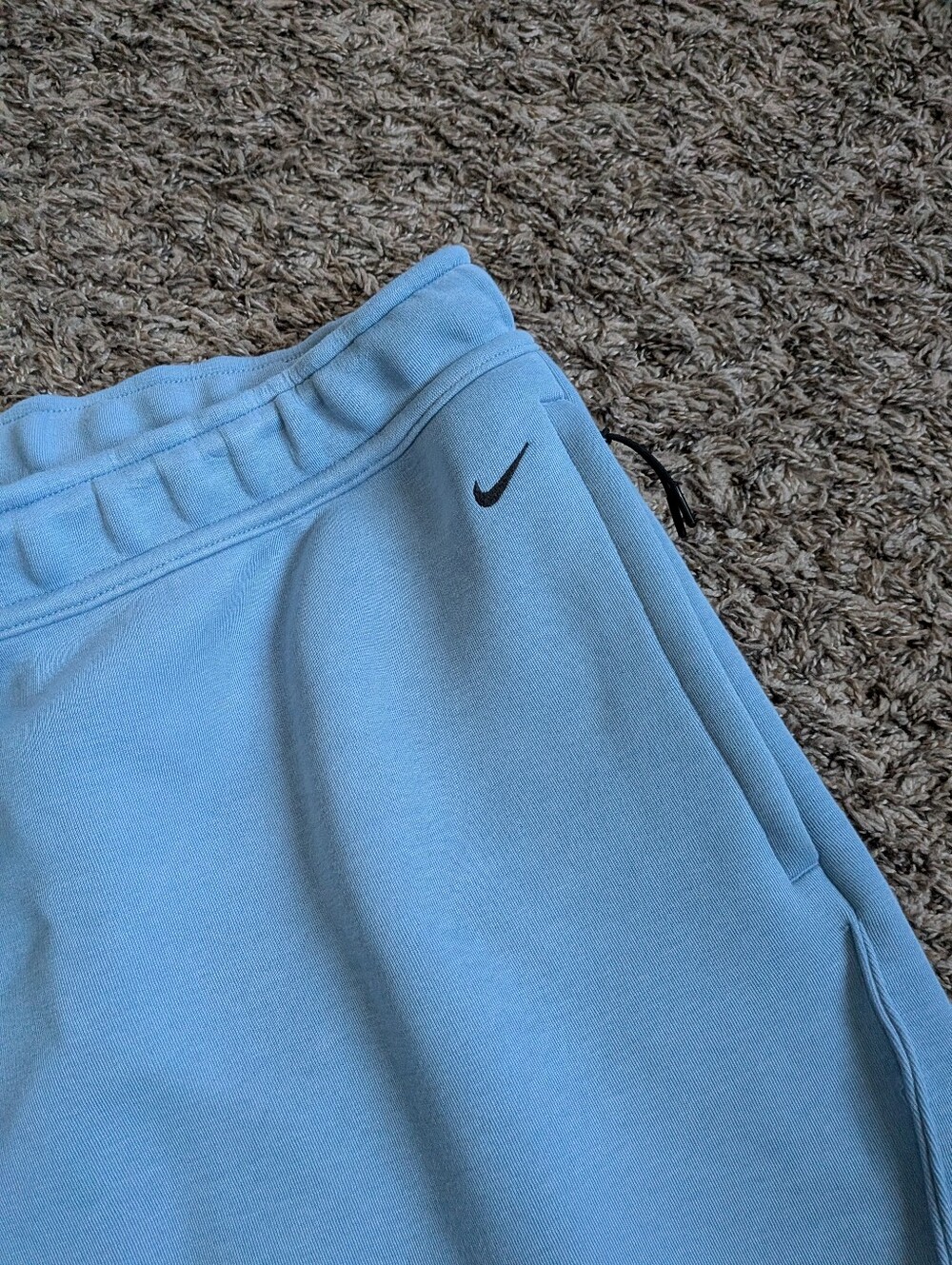 Nike Tech Blue Cotton Blend Fleece Loose Fit 13" Shorts Men's XXL - Picture 2 of 11